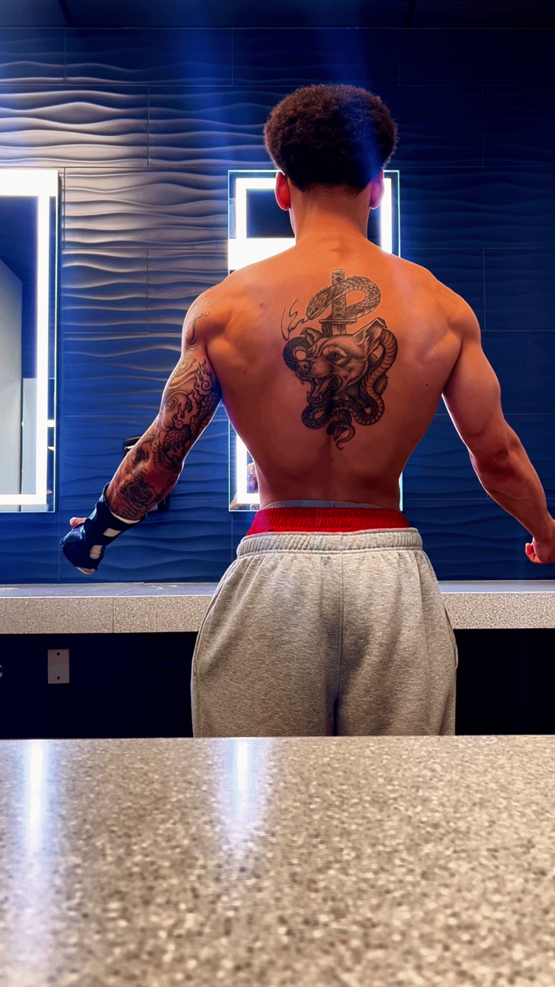 Back flex physique result